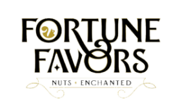 Fortune favors nuts and enchanted logo