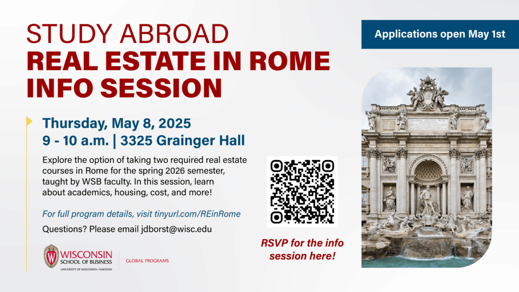 Study Abroad Real Estate in Rome info session