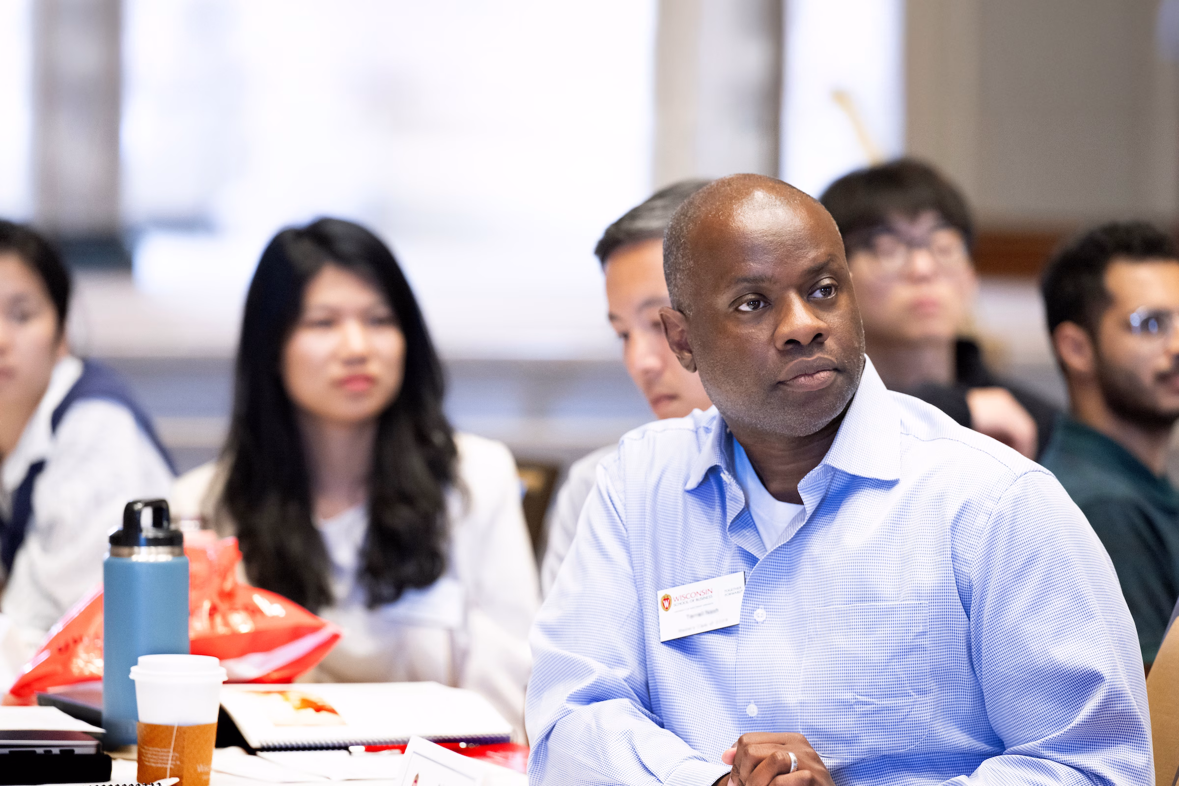 People sitting at a table.