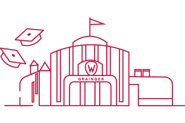 Illustration of Grainger Hall.