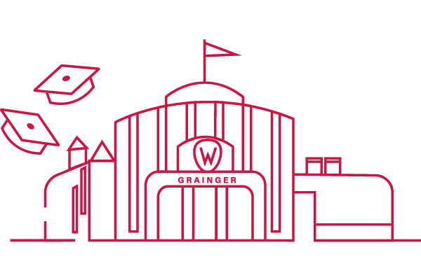 Illustration of Grainger Hall.