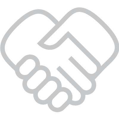 Two hands clasped together.