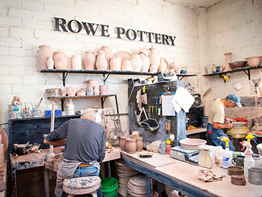 Rowe Pottery workshop.