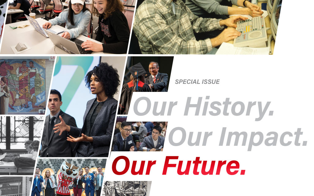 Update Magazine Fall/Winter 2025 issue cover featuring a collage of images and "Our History. Our Impact. Our Future.".