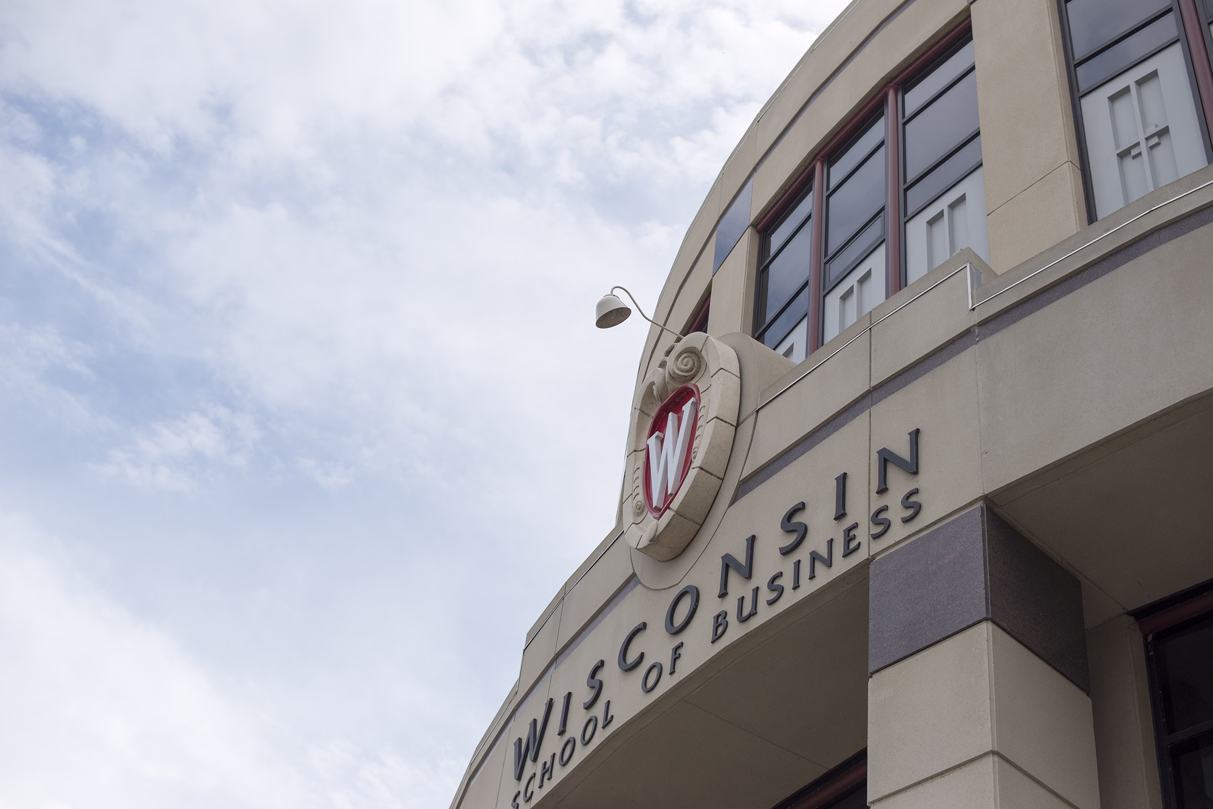 Aerial shot of Grainger Hall.