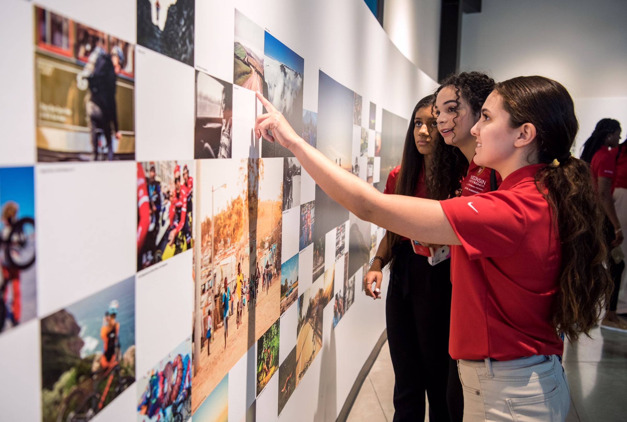 Students at a public event.