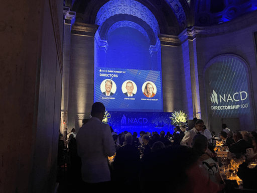 NACD Directorship 100 awards ceremony.