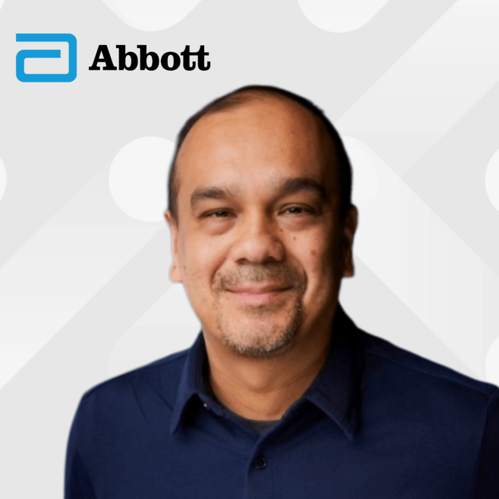 Glenn Fung Headshot with the Abbott Logo