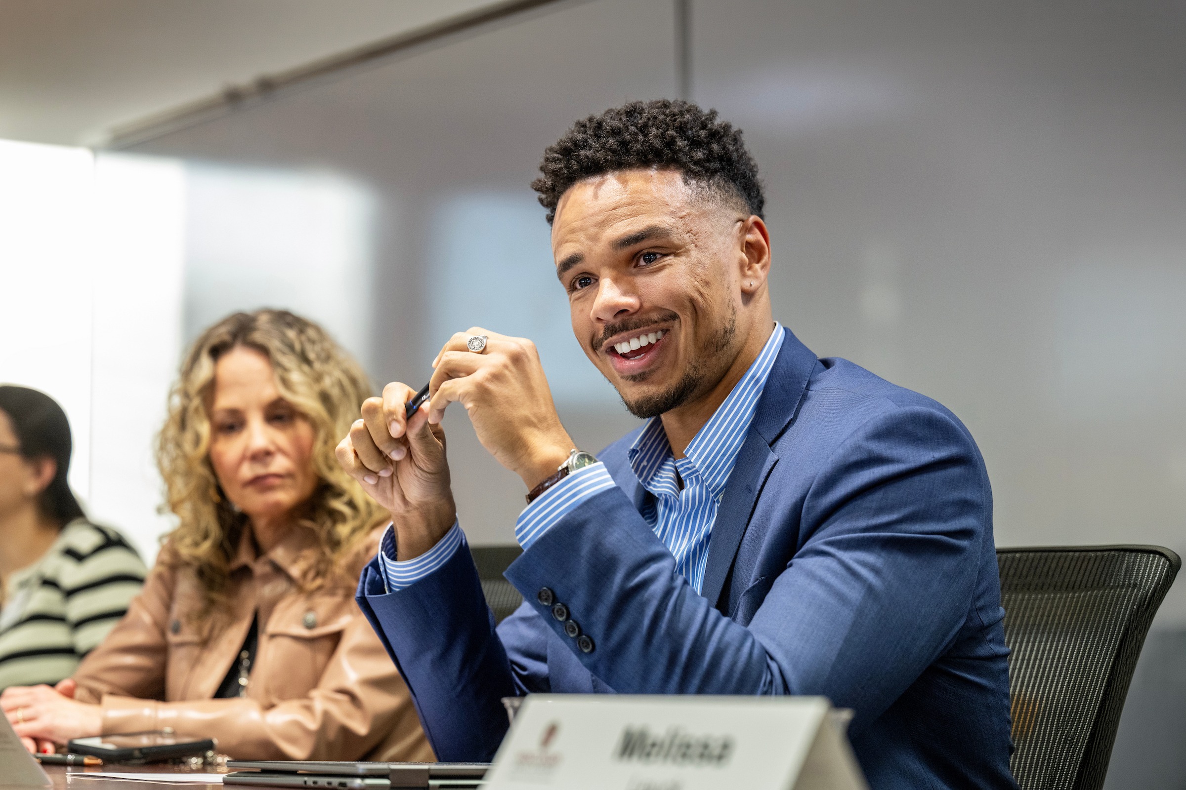 Alexander Porte smiling at an RMI advisory board meeting.