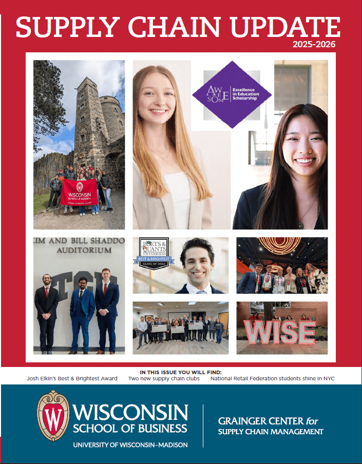 Cover of Supply Chain Update magazine.