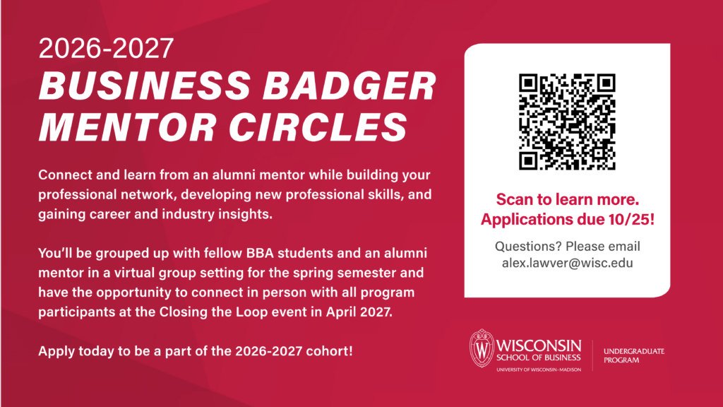 Mentorship circles flyer.