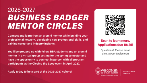 Mentorship circles flyer.