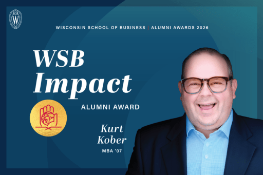 WSB Impact Award recipient Kurt Kober (MBA '07)