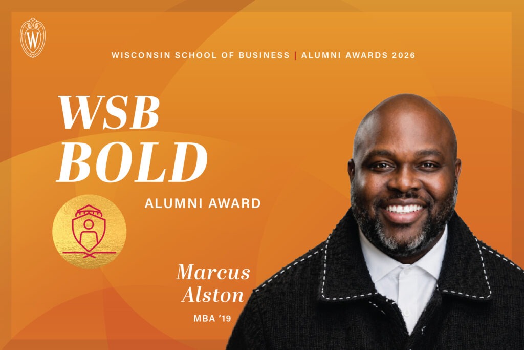 WSB BOLD Award Recipient Marcus Alston (MBA '19)