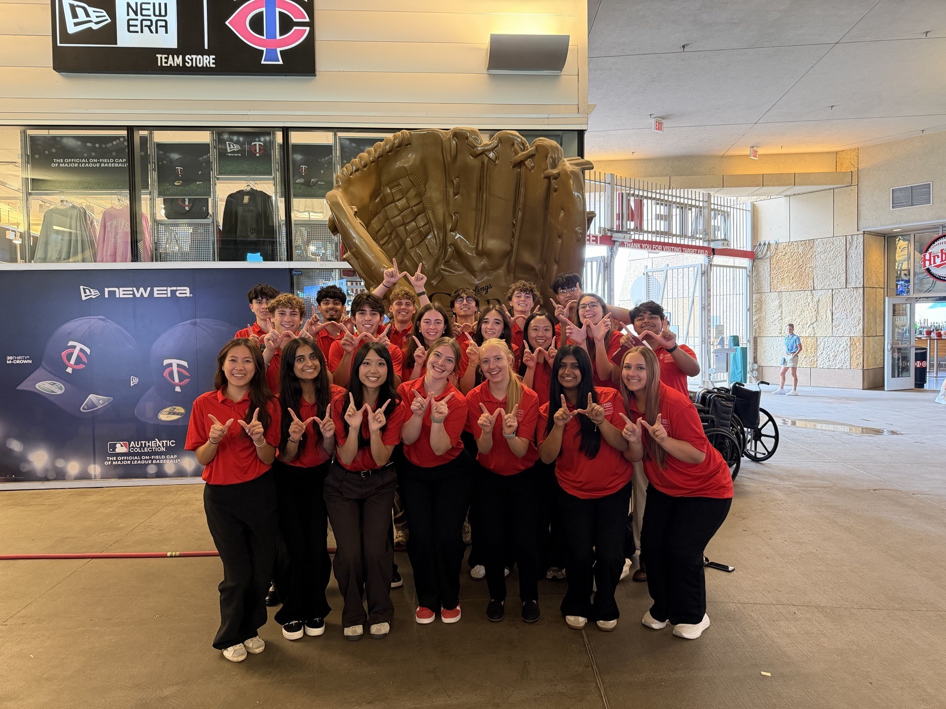 BEL Scholars attend a Minnesota Twin's Game as part of Bridge to BEL Programming
